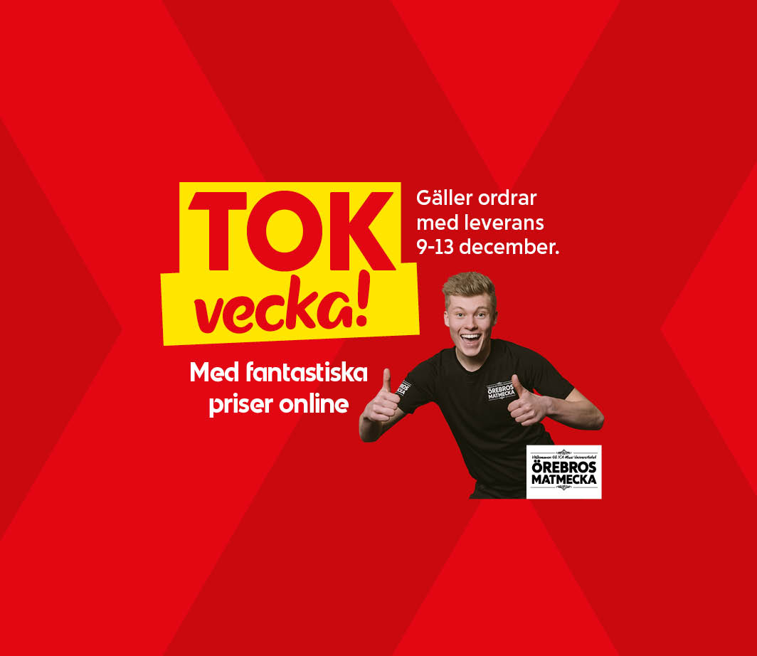 Tokvecka - med fantastiska priser onliner - Gäller ordrar med leverans 9-13 december