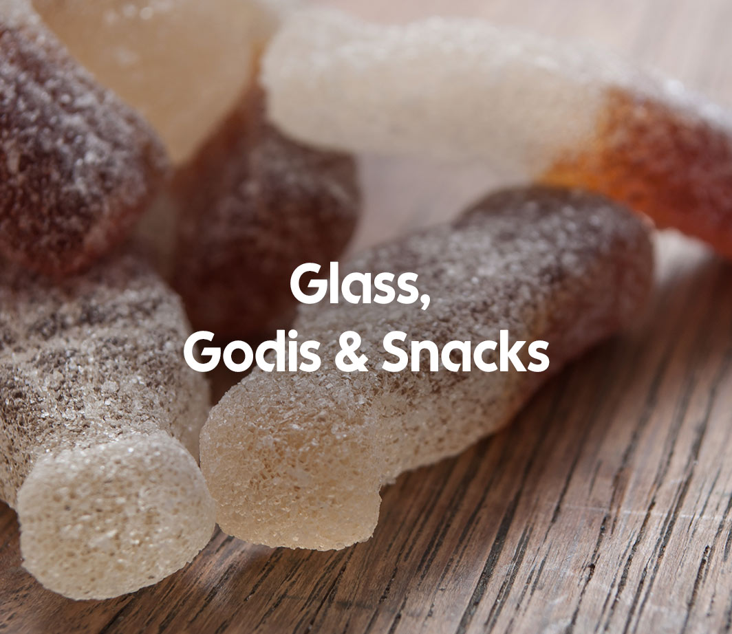 Glass godis och snacks