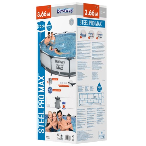 Rampool 366x76cm Steel Pro Max Bestway