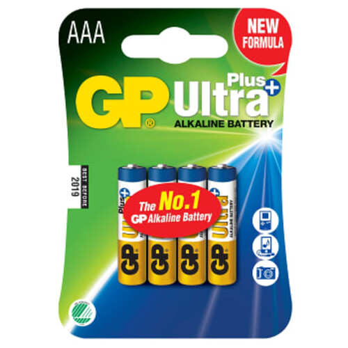 Batteri GP Ultra plus 24AUP/U4 4-p Batteristen
