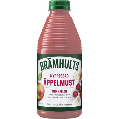Nypressad Äppelmust med Hallon 850ml Brämhults