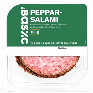 Pepparsalami 100g ICA Basic
