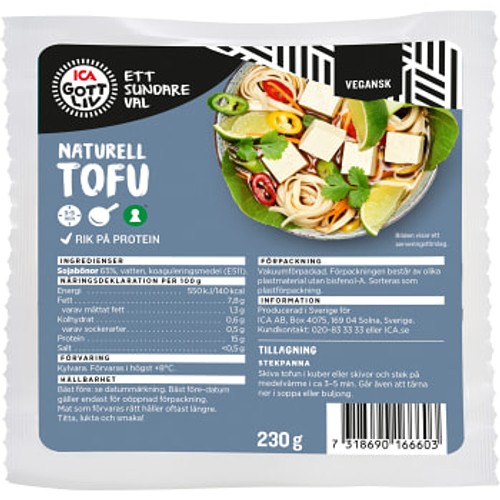 Tofu Naturell 230g ICA
