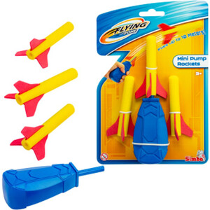 Raket mini med pump 3-p Simba