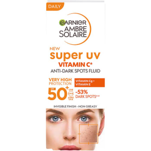 Solskydd ansikte Super UV Anti-Dark Spot Fluid SPF50 40ml Ambre Solaire