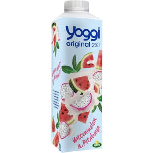 Yoghurt Original Vattenmelon & Pitahaya 2% 1000g Yoggi®