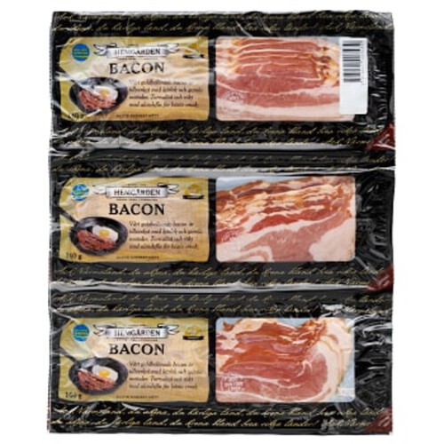 Alvedsrökt Bacon 3-p 420g Hemgården