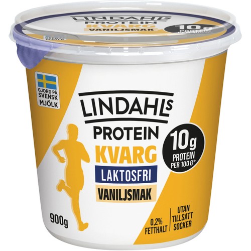 Kvarg Vaniljsmak Laktosfri 0,2% 900g Lindahls