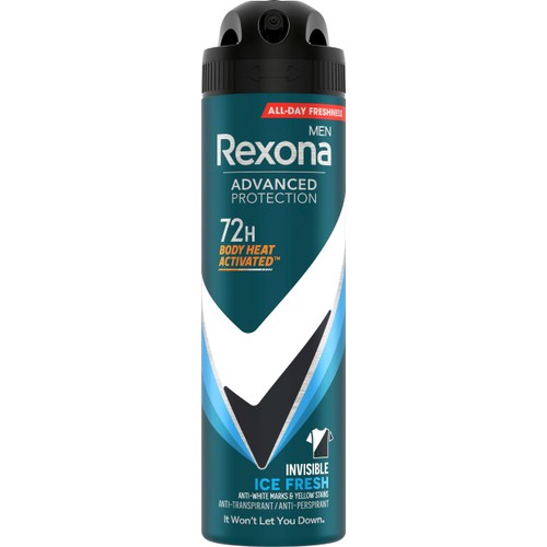 Deodorant 72h Advanced Protection Invisible Ice Spray 150 ml Rexona