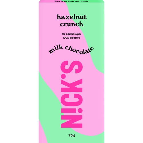 Mjölkchoklad hasselnötscrunch 75g Nick´s
