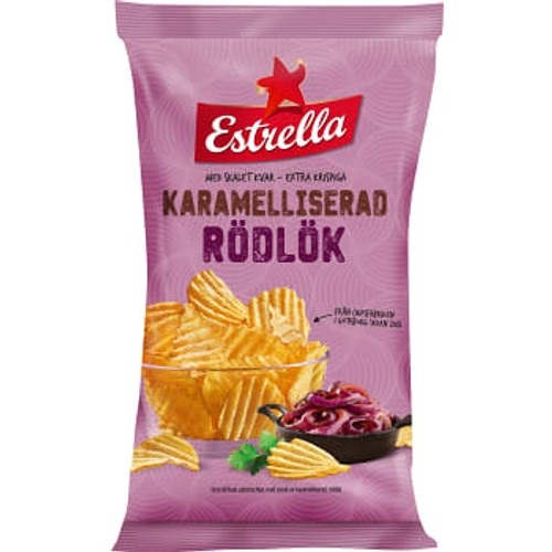 Chips Karamelliserad Rödlök 275g Estrella