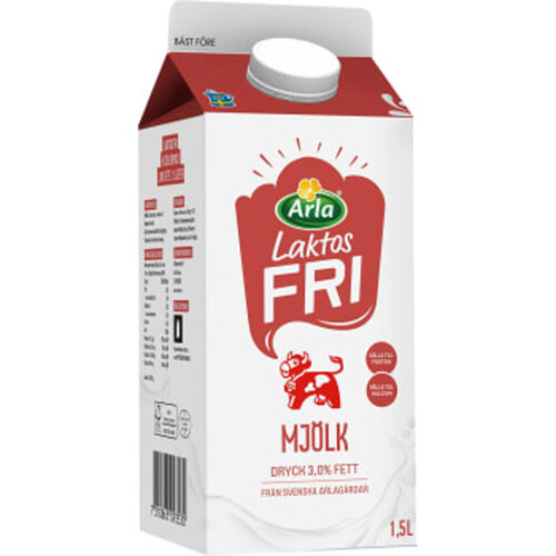 Standardmjölkdryck 3,0% Laktosfri 1,5l Arla Ko®