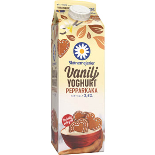 Vaniljyoghurt Pepparkaka 2,5% 1000g Skånemejerier