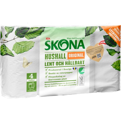 Hushållspapper Original 4-p ICA Skona