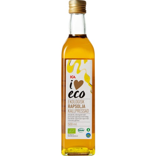Kallpressad Rapsolja 500ml KRAV ICA I love eco