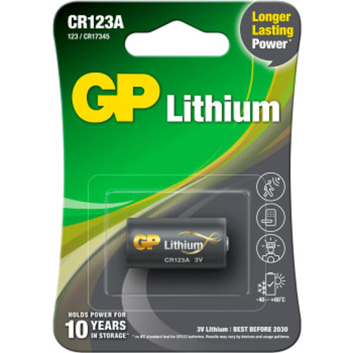Batteri GP Lithium CR123A 1st GP