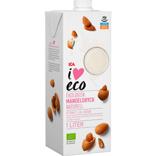 Mandeldryck Ekologisk 1l ICA I love eco