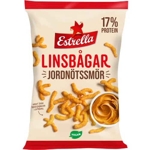 Linsbågar Jordnötssmör 125g Estrella