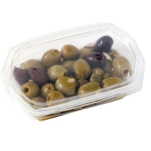 Grekiska Oliver Med Vitlök & Kapris 140g Engelmanns