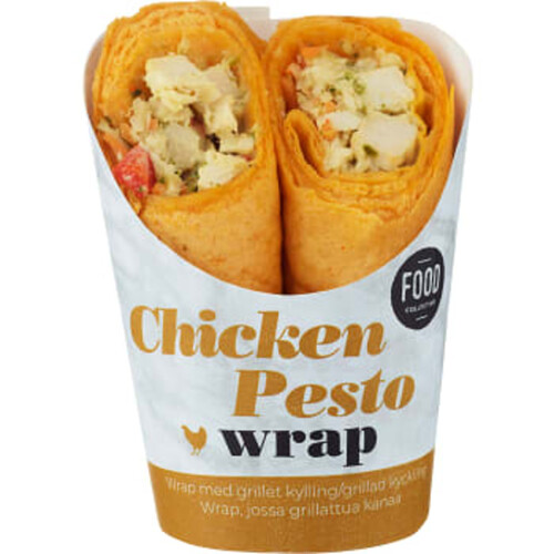 Wrap Chicken Pesto Food Collective