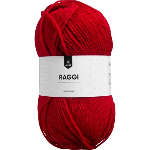 Garn Raggi Röd 100g Järbo