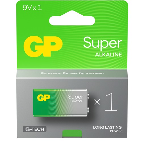 Batteri GP Super Alkaline 9V/6LF22 1st GP