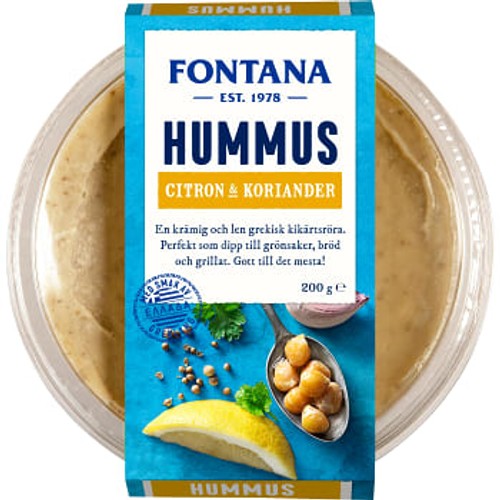 Hummus Koriander & citron 200g Fontana