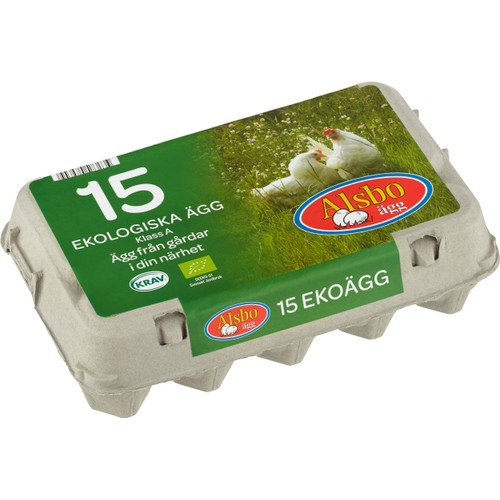 Ägg M Eko 15-pack Alsbo Ägg