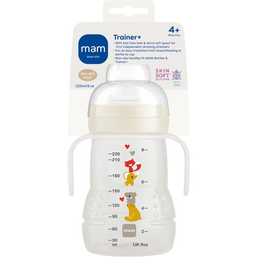 Flaska med drickpip Trainer 220ml 4m+ MAM
