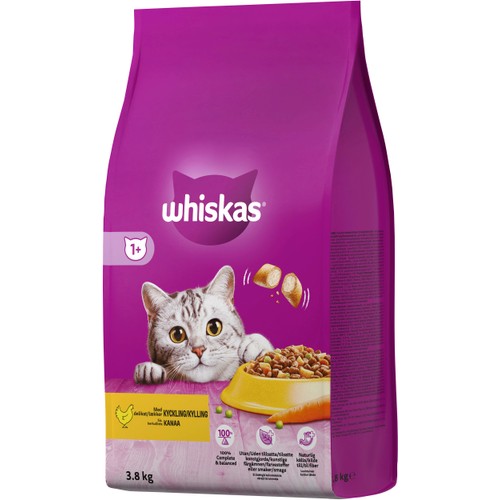Torrfoder 1+ Kyckling 3,8kg Whiskas