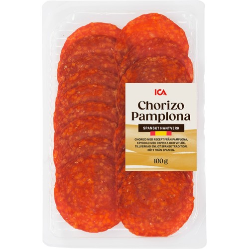 Chorizo Pamplona Skivad 100g ICA