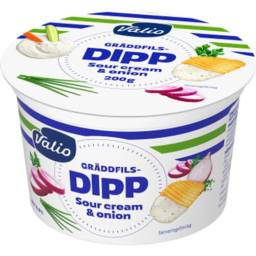 Gräddfilsdipp Sour cream & Onion 200g Valio