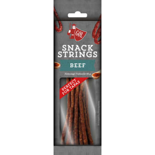 Ölkorv Snack Strings Beef 90g Göl