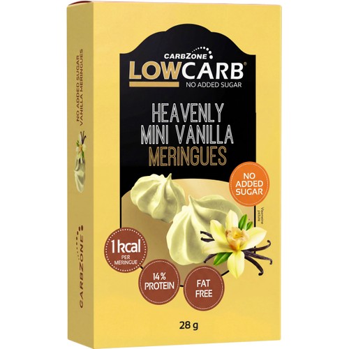 Maränger LowCarb Med Vaniljsmak Utan Tillsatt Socker 28g CarbZone