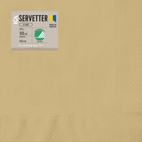 Servett 50p 40cm sand ICA
