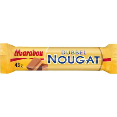 Choklad Dubbel nougat 43g Marabou 4 för 20 kr