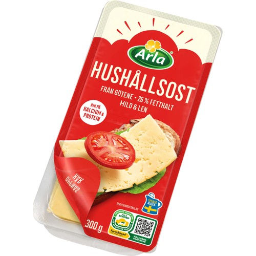 Götene Hushållsost skivad 300 g Arla