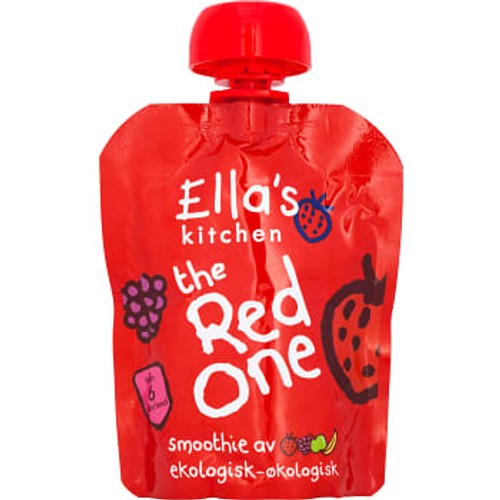 The red one Smoothie av blandade frukter Från 6m Ekologisk 90g Ellas Kitchen