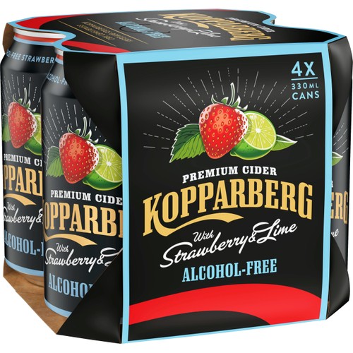 Cider Strawberry/Lime 4-pack 33cl Kopparberg