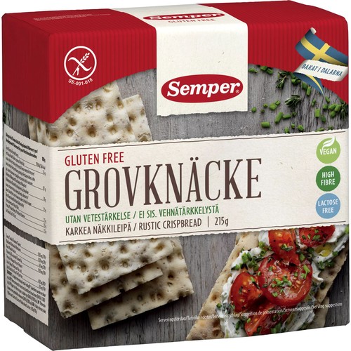 Grovknäcke Glutenfri 215g Semper