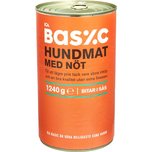 Hundmat Oxkött 1240g ICA Basic