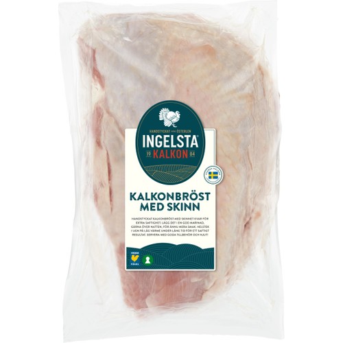 Kalkonbröst Färsk med skinn ca 2kg Ingelsta