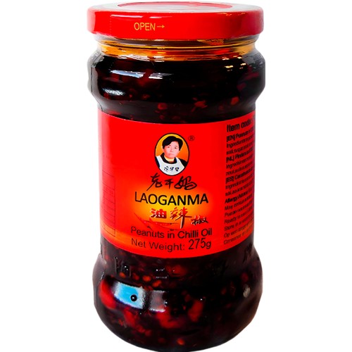Jordnötter I Chiliolja 275g Laoganma