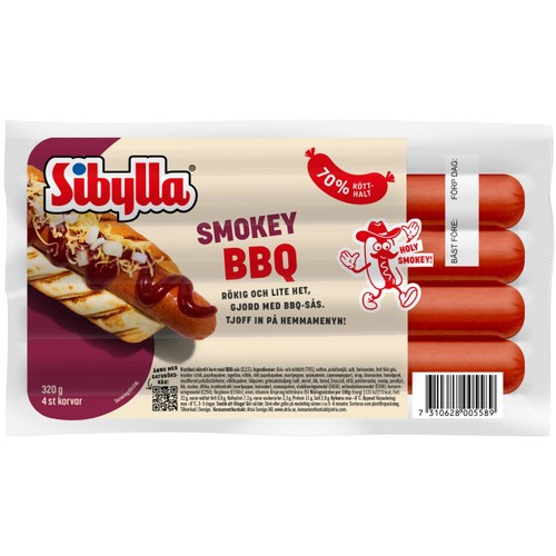 Kryddkorv Smokey BBQ 320g Sibylla