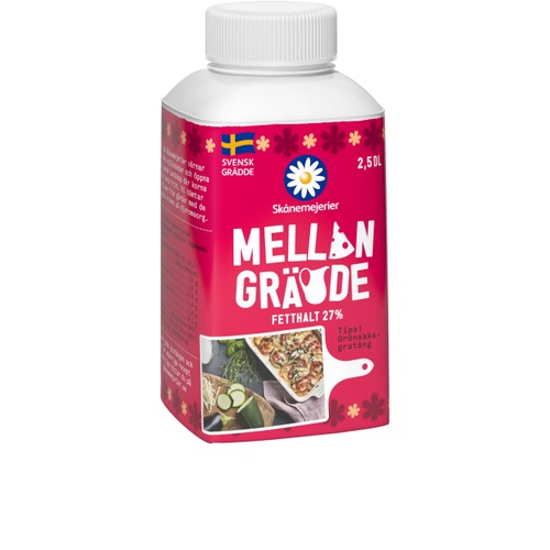 Mellangrädde 27% 2,5dl Skånemejerier