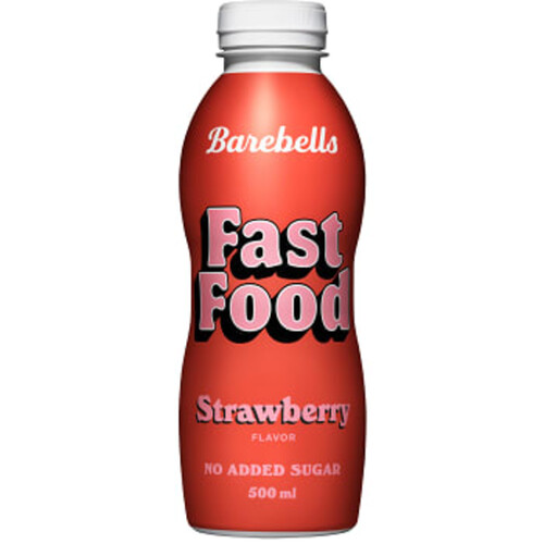 Måltidsersättning Dryck Fast Food Strawberry 500ml Barebells