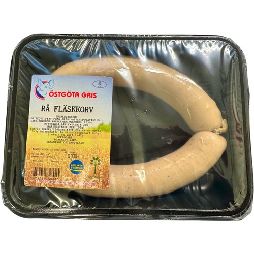 Fläskkorv Rå 330g Östgötagris