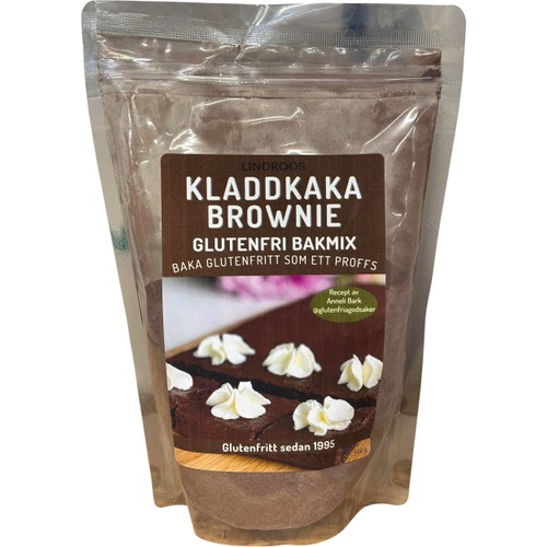 Glutenfri Bakmix Kladdkaka Brownie 500g Lindroos
