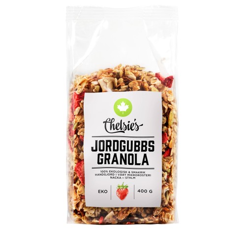 Jordgubbs Granola 400g Chelsie's