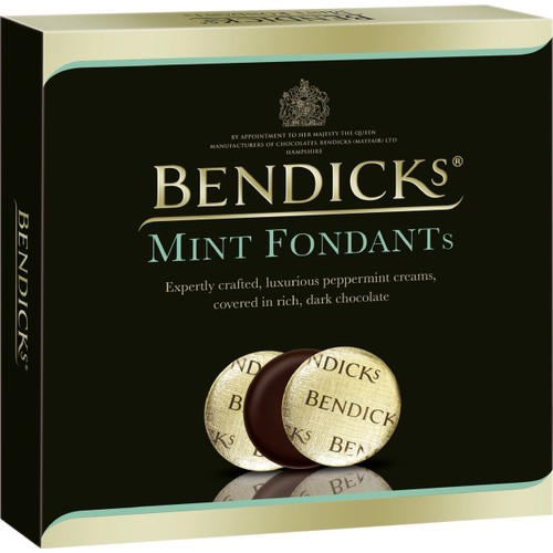 Gåvoask Mörk choklad Mint Fondant 180g Bendicks